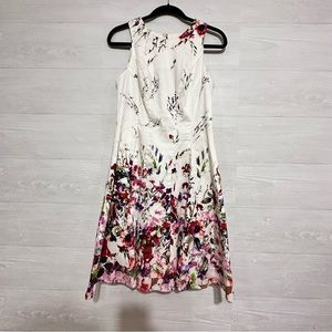 Maggy London Floral Print Dress Size 8
